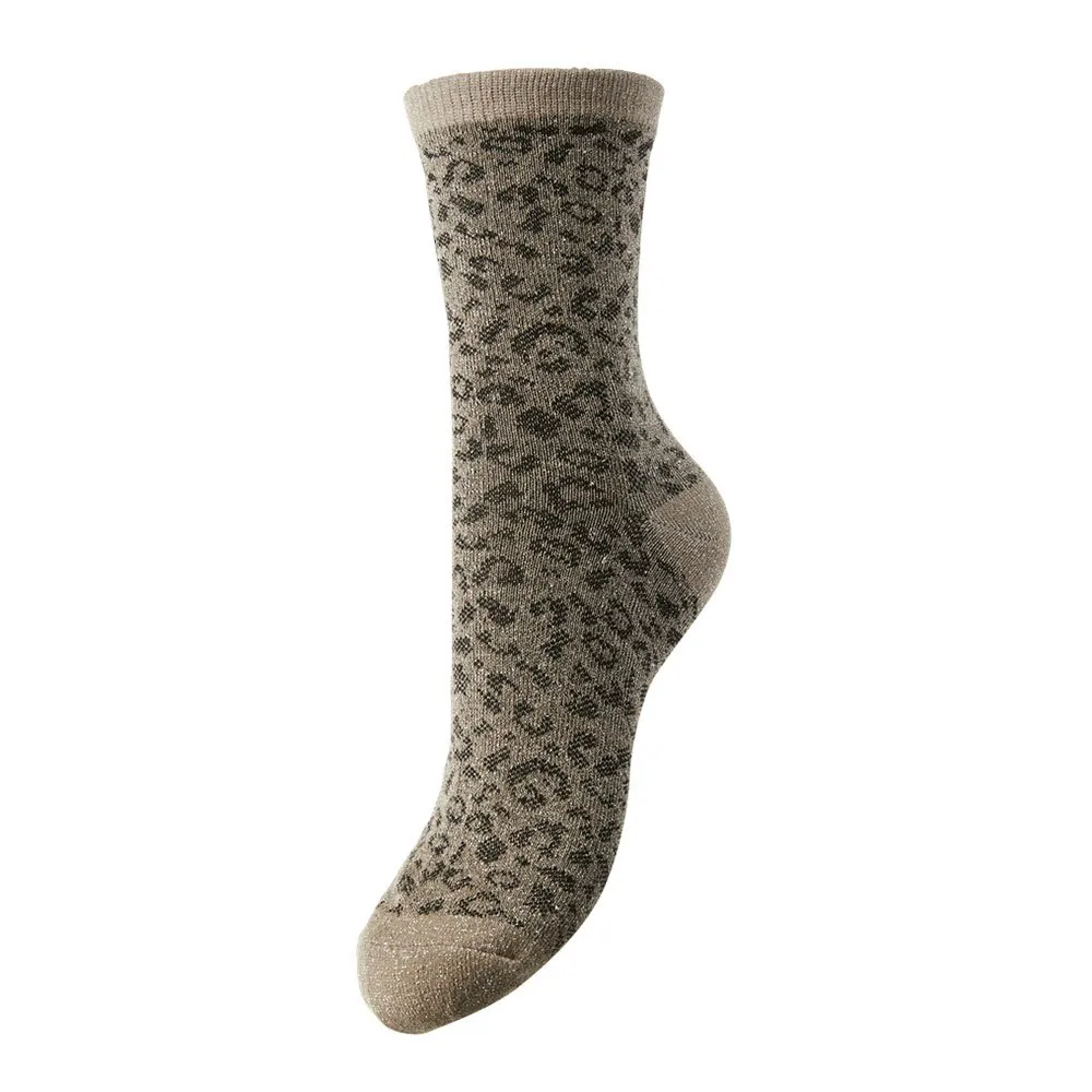 

Носки Pieces Sebby Glitter Long Aop long, серый