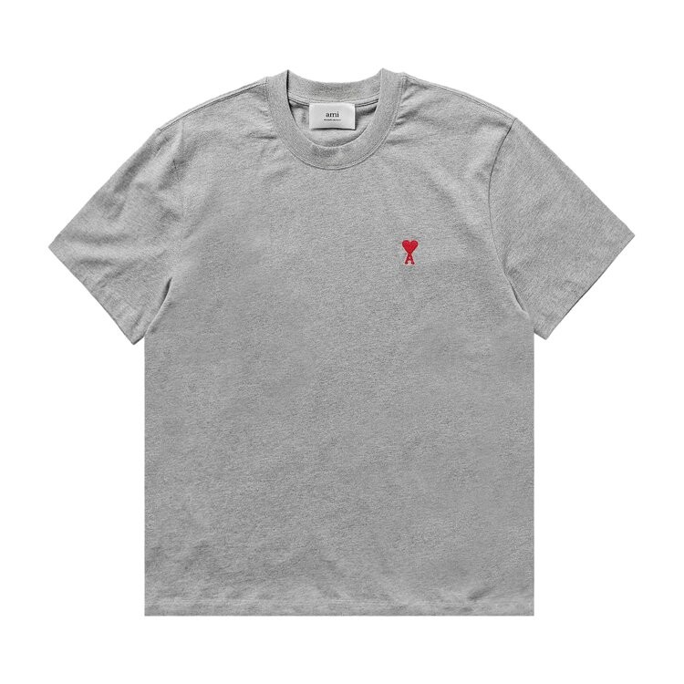

Футболка Ami Small Heart T-Shirt, серый