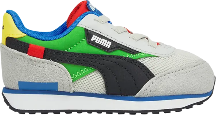 

Кроссовки Puma Future Rider Splash Infant Grey Violet Classic Green, серый