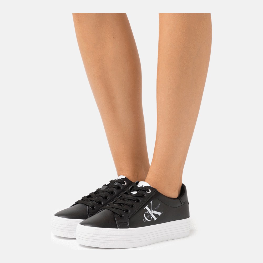 Кроссовки Calvin Klein Jeans Vulc Flatform Laceup, black - фото