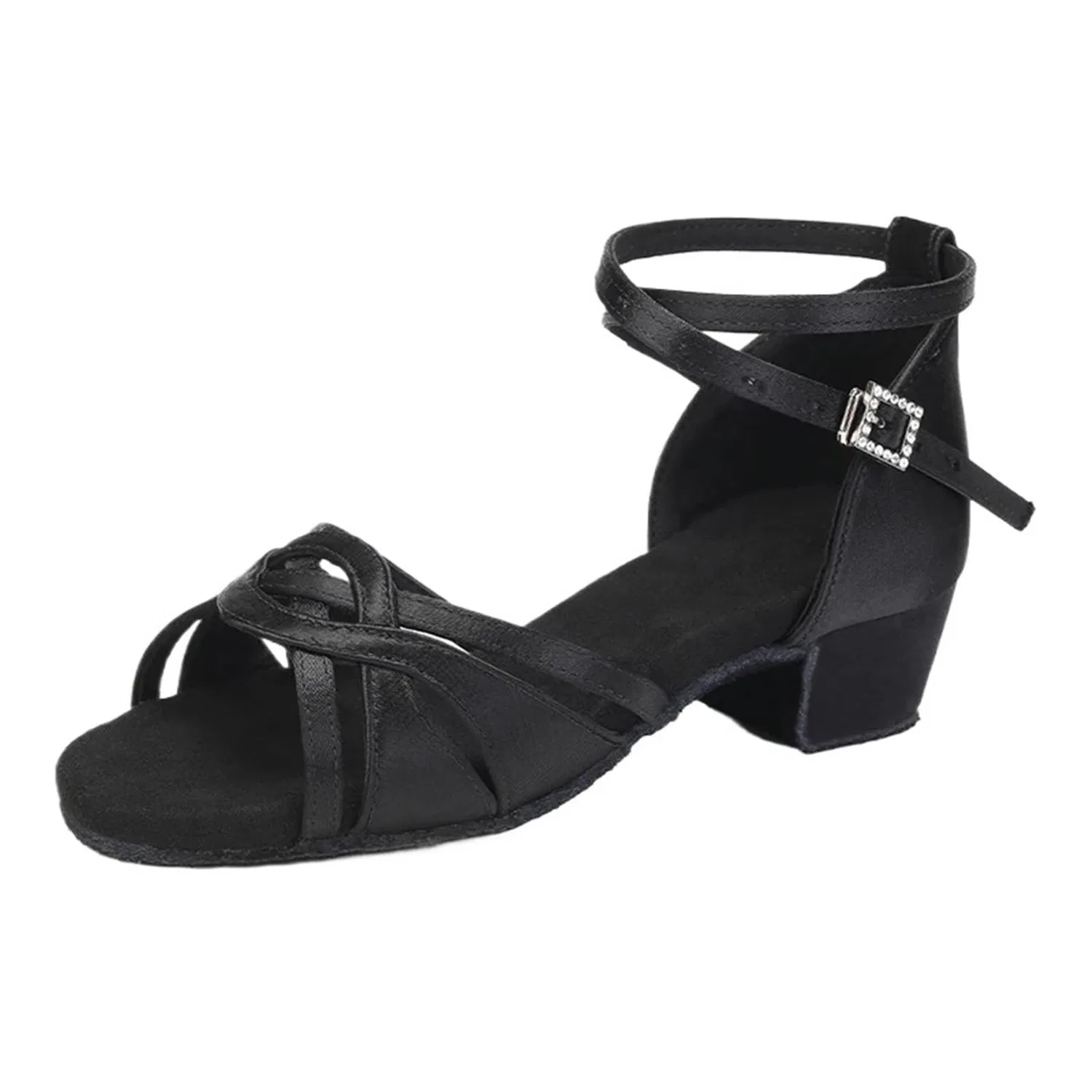 Детские туфли для латины LVCHAO, 3 5cm Black1