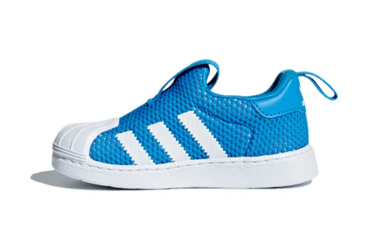 Детские кроссовки для малышей с дышащим верхом Superstar Collection 360 I Breathable Adidas Originals, Blue White