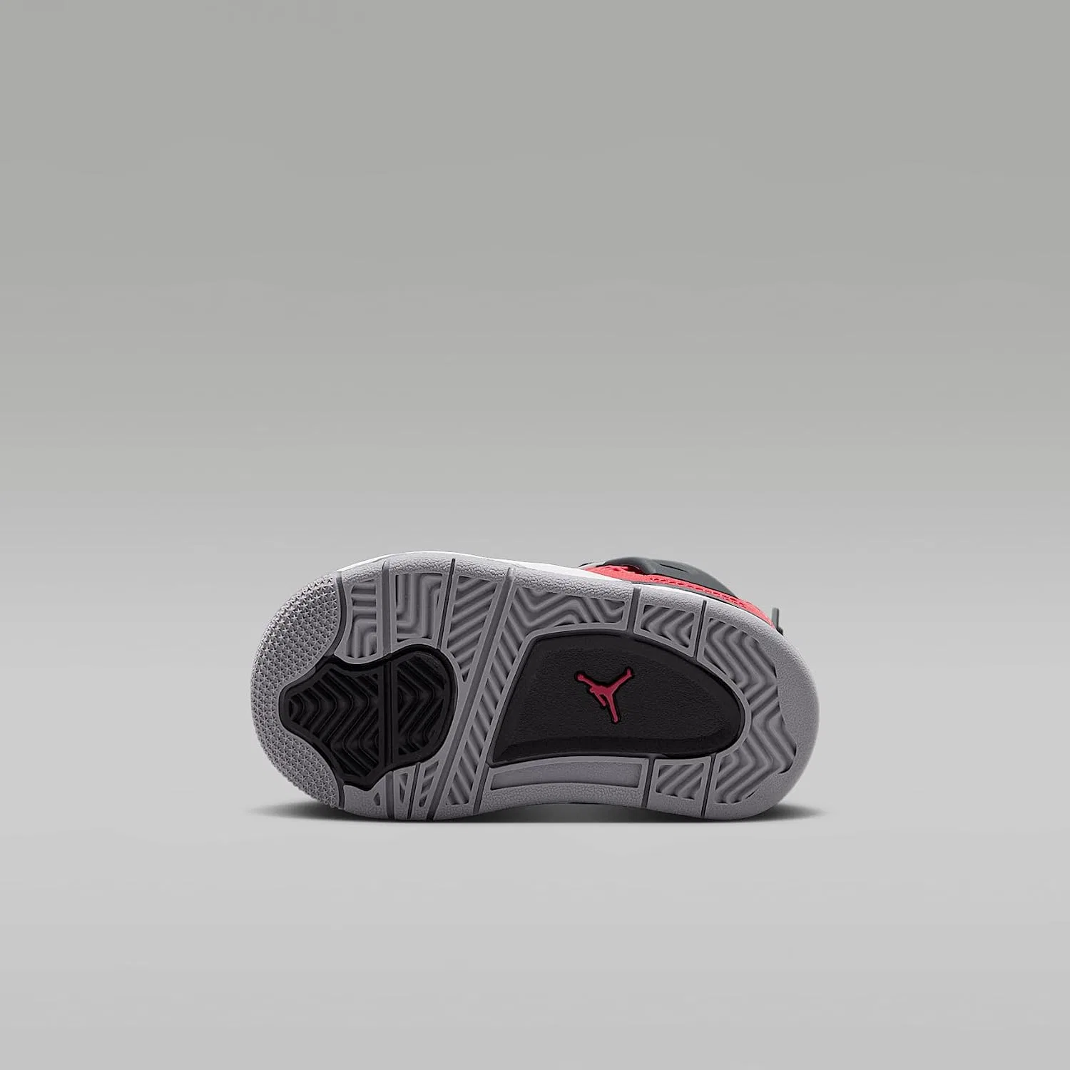 Детские кроссовки для мальчиков с принтом Jordan 4 Nike, Fire Red/Black/Cement Grey/White — фото 2