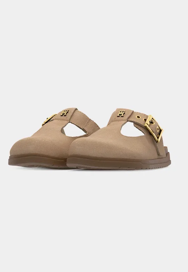 Тапочки с декоративными шипами Francis Tommy Hilfiger beige, бежевый — фото 3