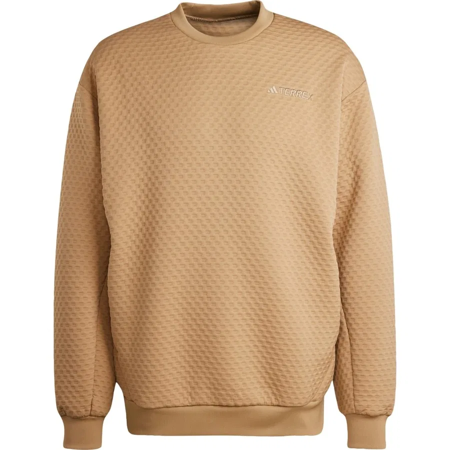 Свитшот с длинным рукавом Terrex Xploric Crewneck Sweater adidas, Коричневый — фото 3