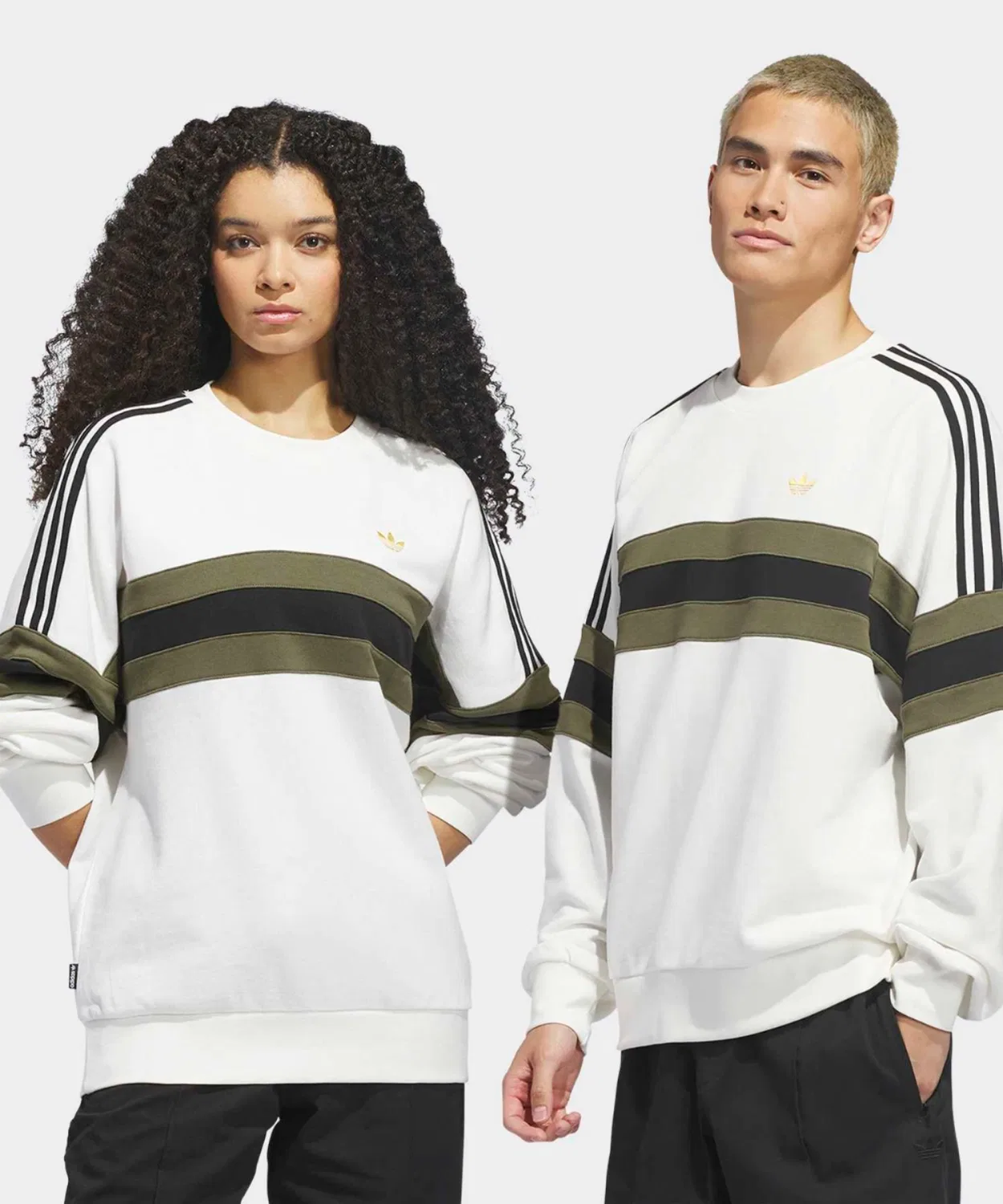 Мужское/Женское худи с длинным рукавомAdidas Originals, Белый