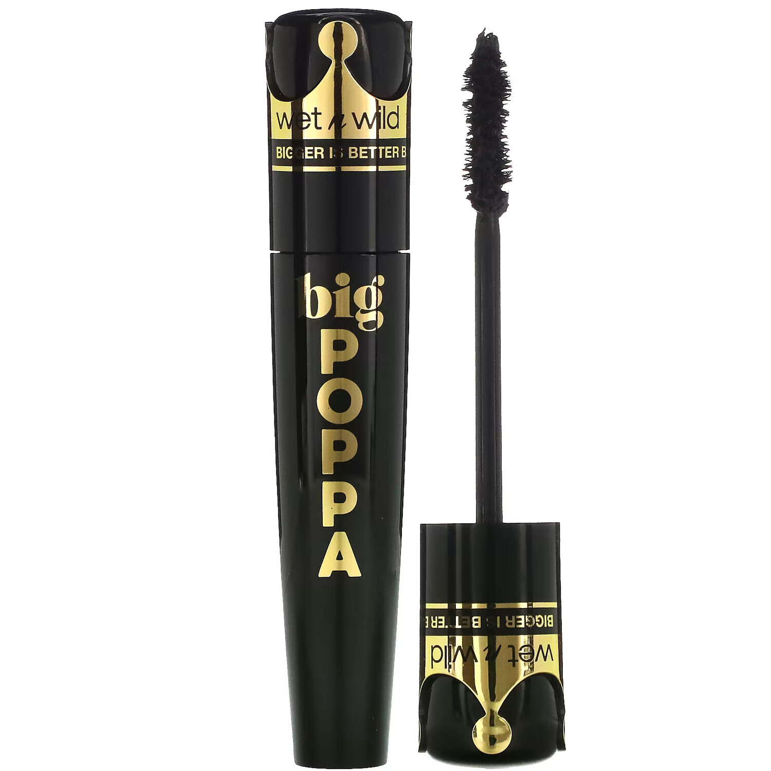 

Wet n Wild, Тушь для ресниц Big Poppa, черная, 10 мл (0,33 жидк. Унции)