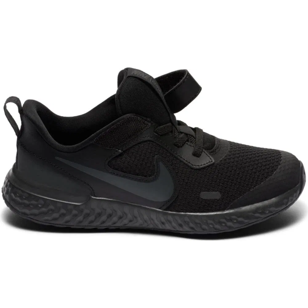 Детские кроссовки для мальчиков с мягкой амортизацией Revolution 5 NIKE, Black Anthracite — фото 3