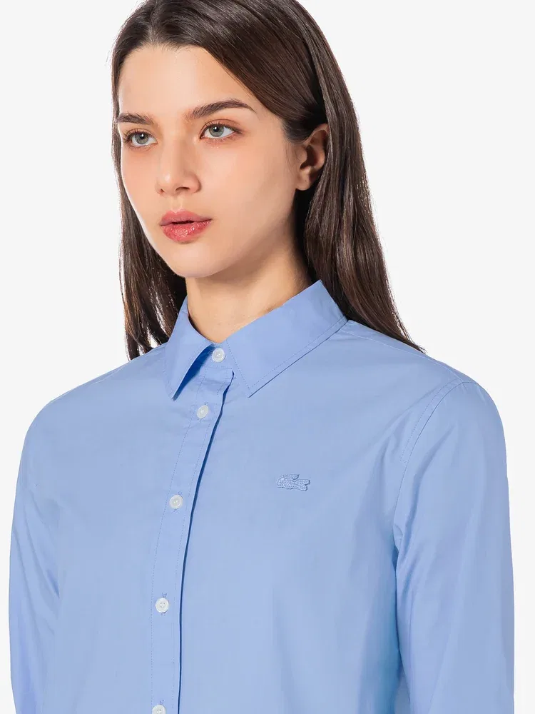Рубашка LACOSTE с длинным рукавом, Gray, Хлопковая — фото 2