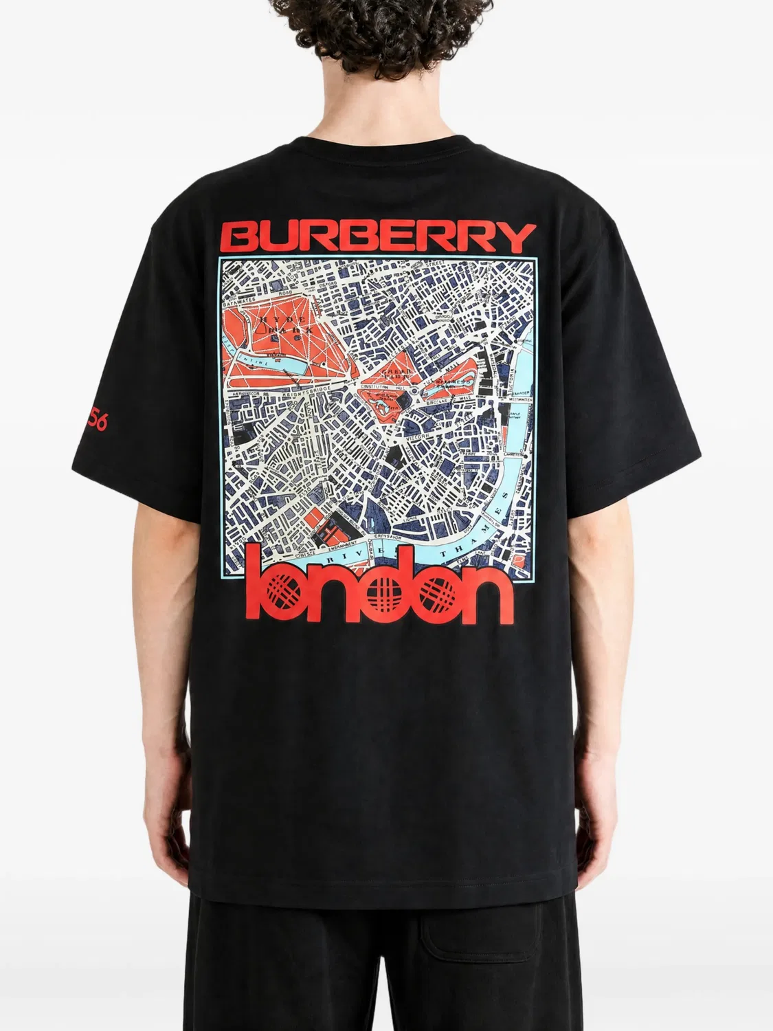 Футболка London Map Burberry, черный — фото 4