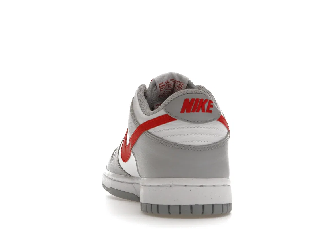 Детские кроссовки с принтом Nike Dunk Low Nike, Wolf Grey/White/University Red — фото 4