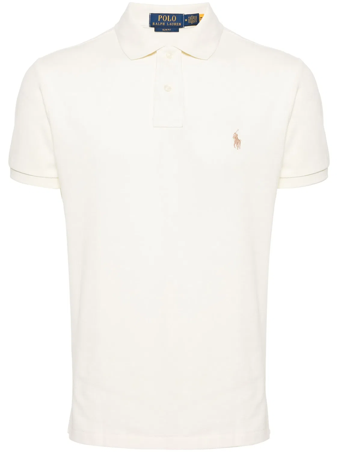 Поло с вышивкой Пони Polo Ralph Lauren, кремово-бежевый