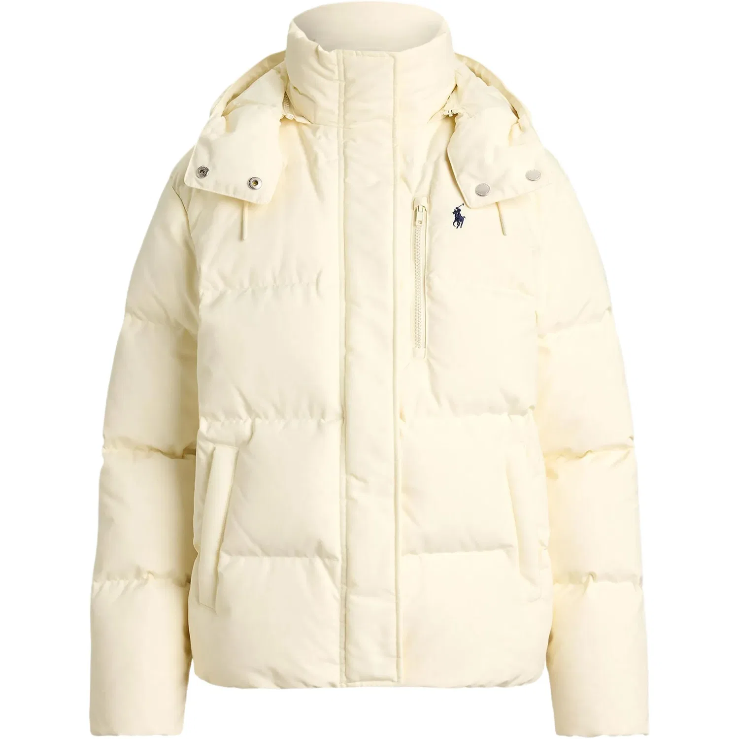 Женское зимнее пальто-пуховик с капюшоном и съемным воротником Light Umber Polo Ralph Lauren, Light Umber