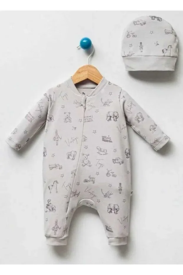 Детский комбинезон для мальчиков хлопковый Viamaris, Gray