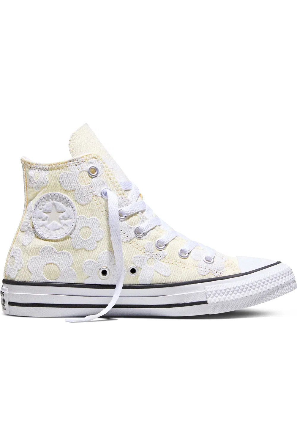 Детские кеды высокие на шнуровке Chuck Taylor All Star Converse, Egret/White/Sil — фото 3