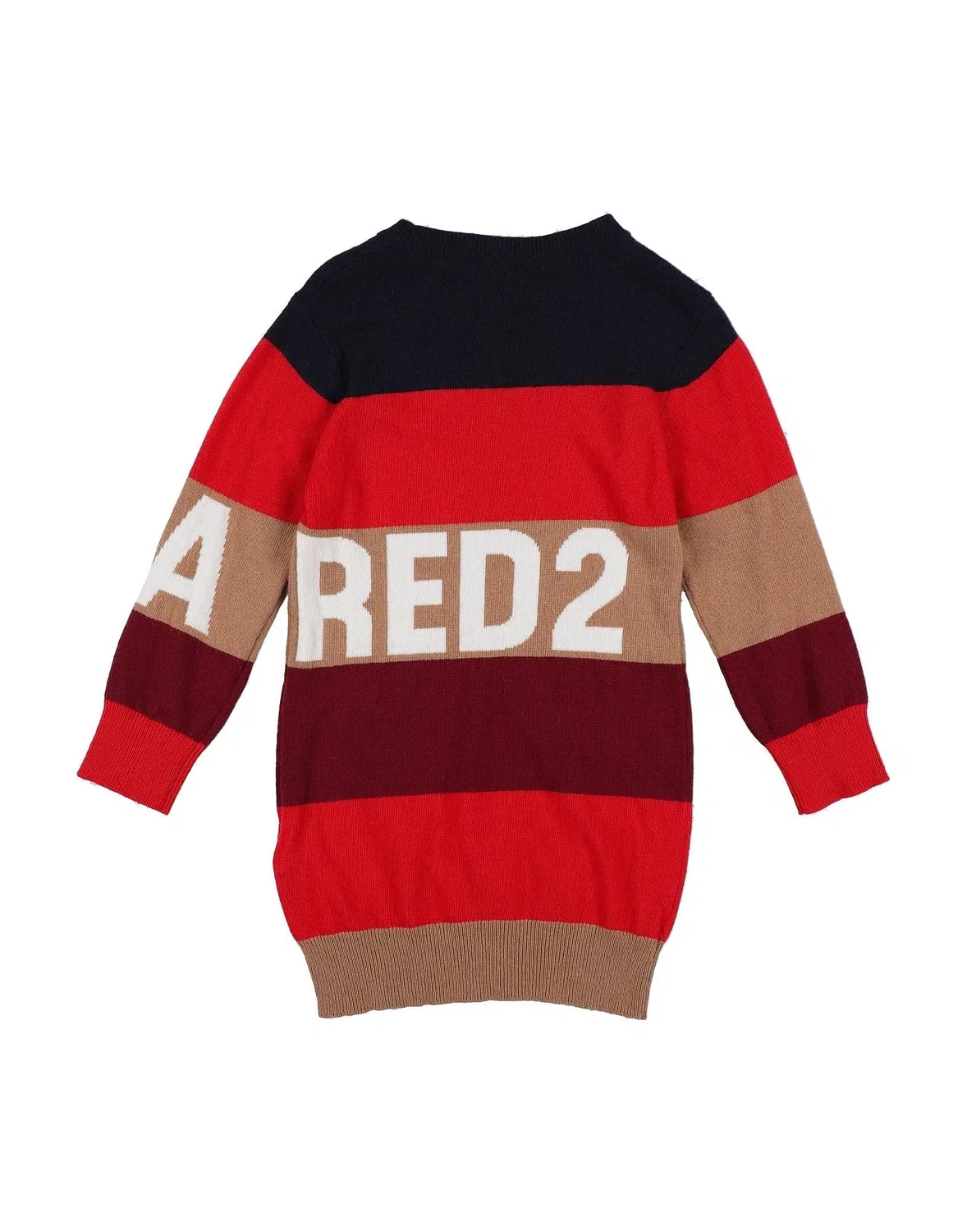Детское платье для девочек вязаное Dsquared2, темно-синий — фото 2