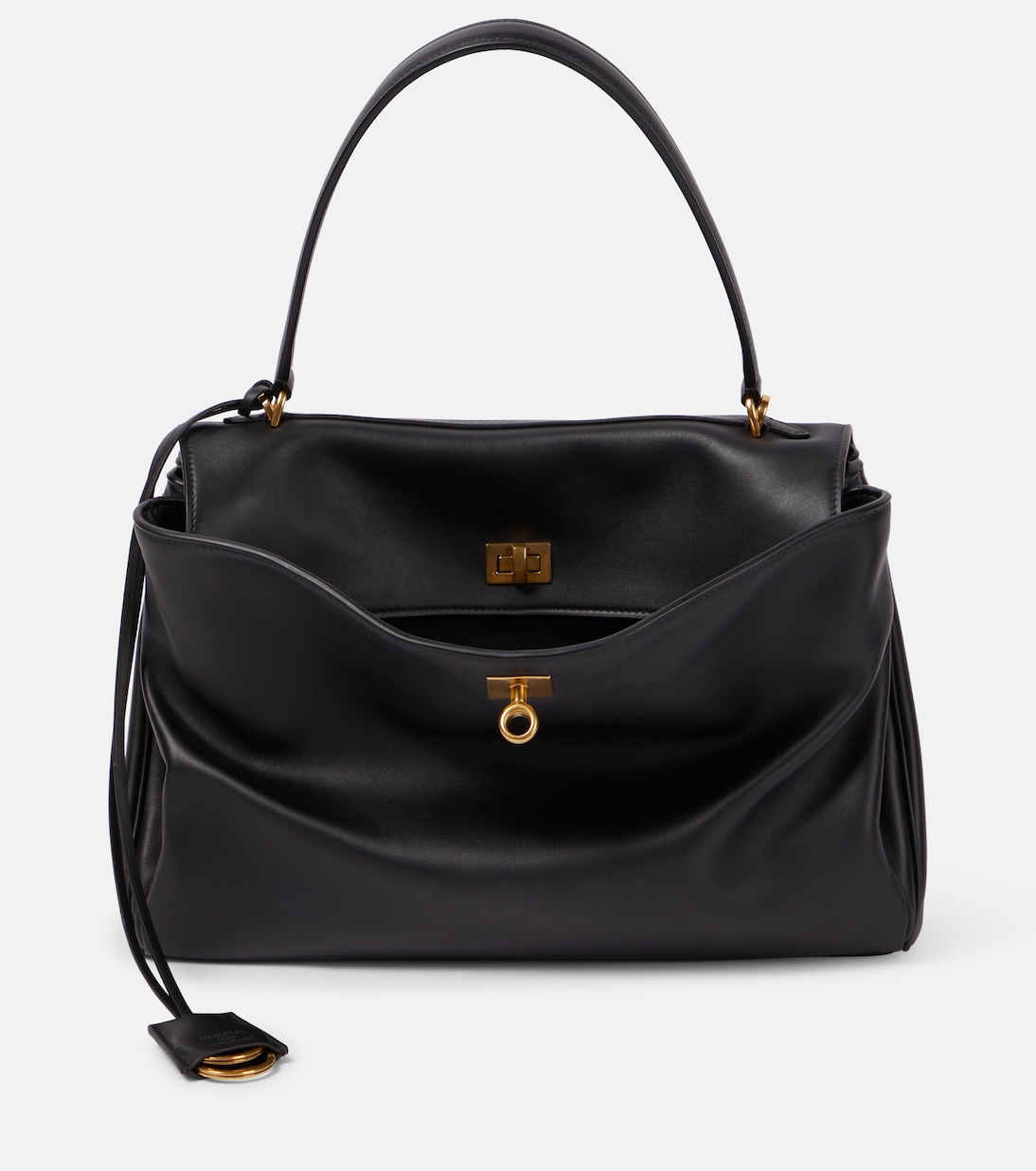 

Средняя кожаная сумка Rodeo Balenciaga, черный