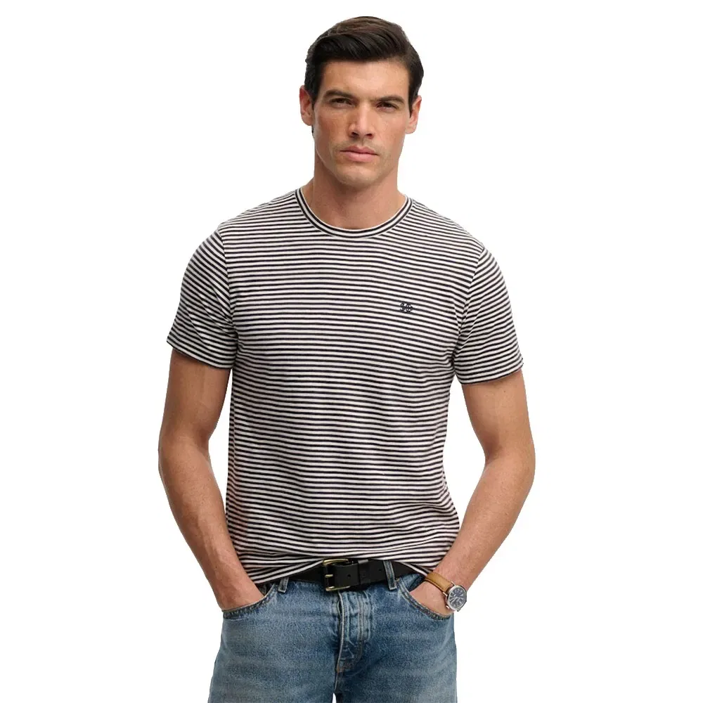 Футболка с коротким рукавом в полоску Superdry, серый