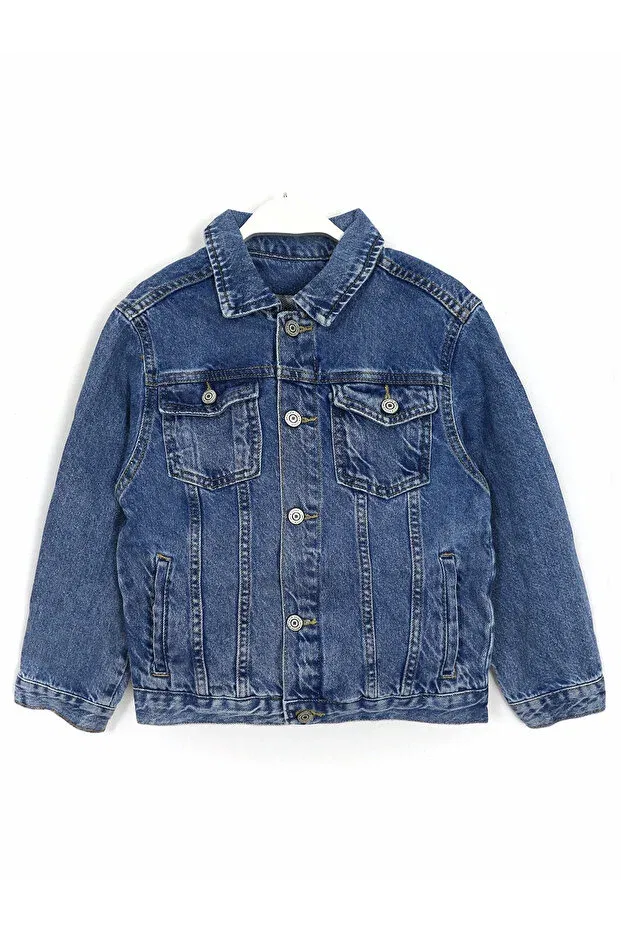 Детское пальто для мальчиков джинсовое Dobakids, Navy Blue