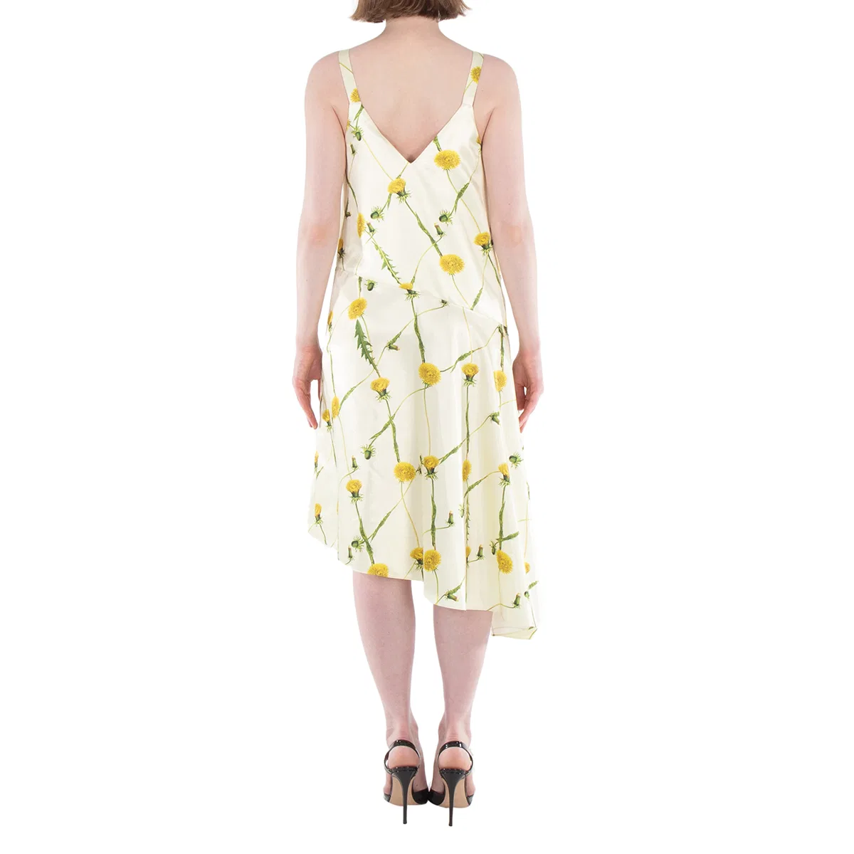 Платье мини с цветочным принтом и тонкими бретелями Floral Print Spaghetti Strap Minidress Burberry — фото 3
