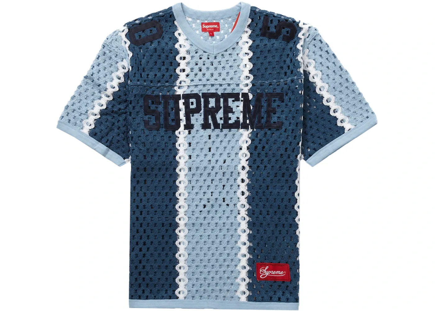 Мужская футбольная джерси с вязаным крючком Supreme, Slate