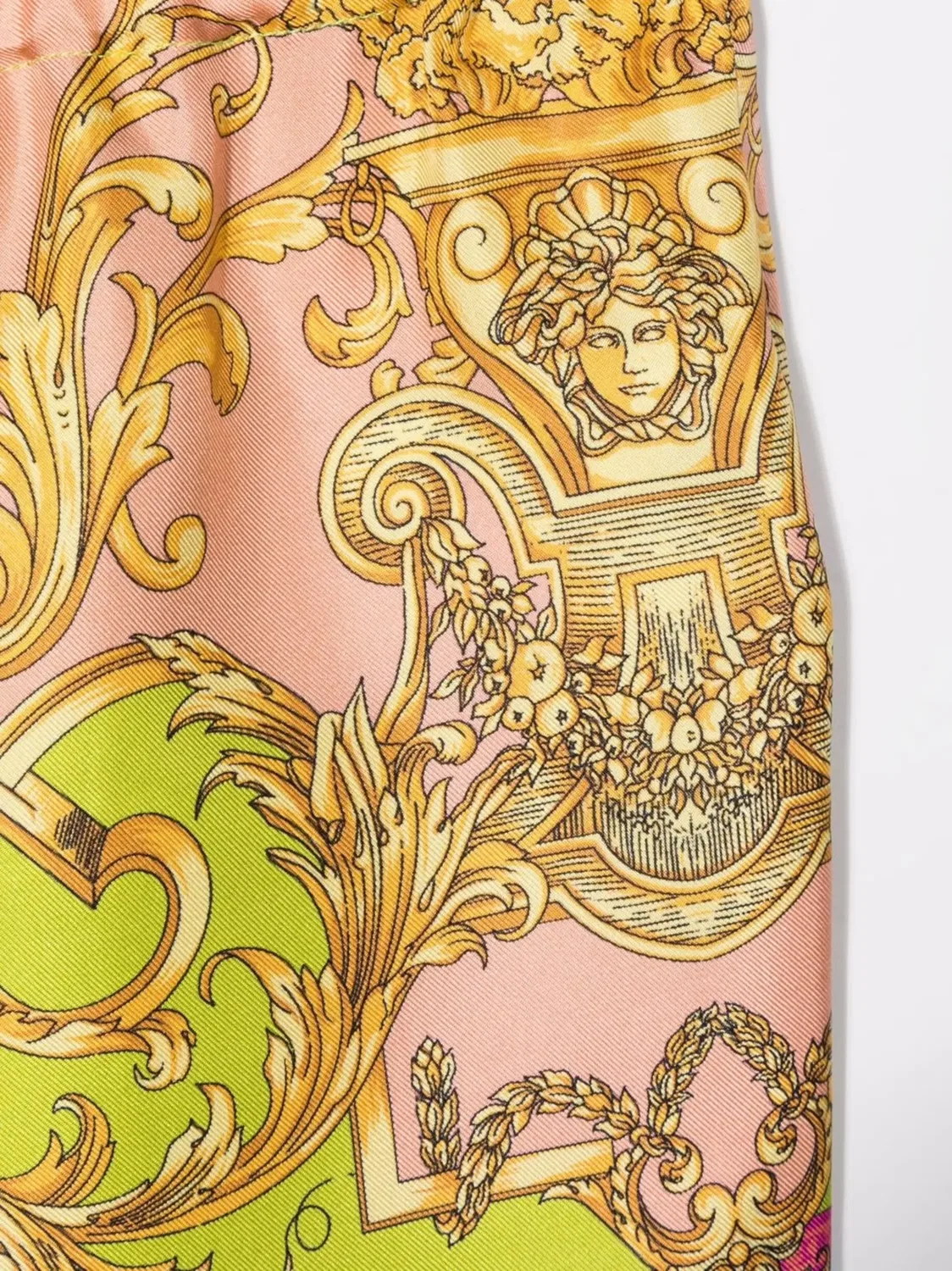 Широкие брюки с барочным принтом Versace, многоцветный — фото 2