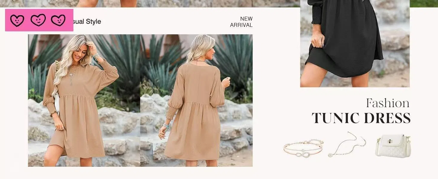 Женское платье повседневное свободное с летучей мышью, модель bat Sleeves Pleated, чёрный — фото 4
