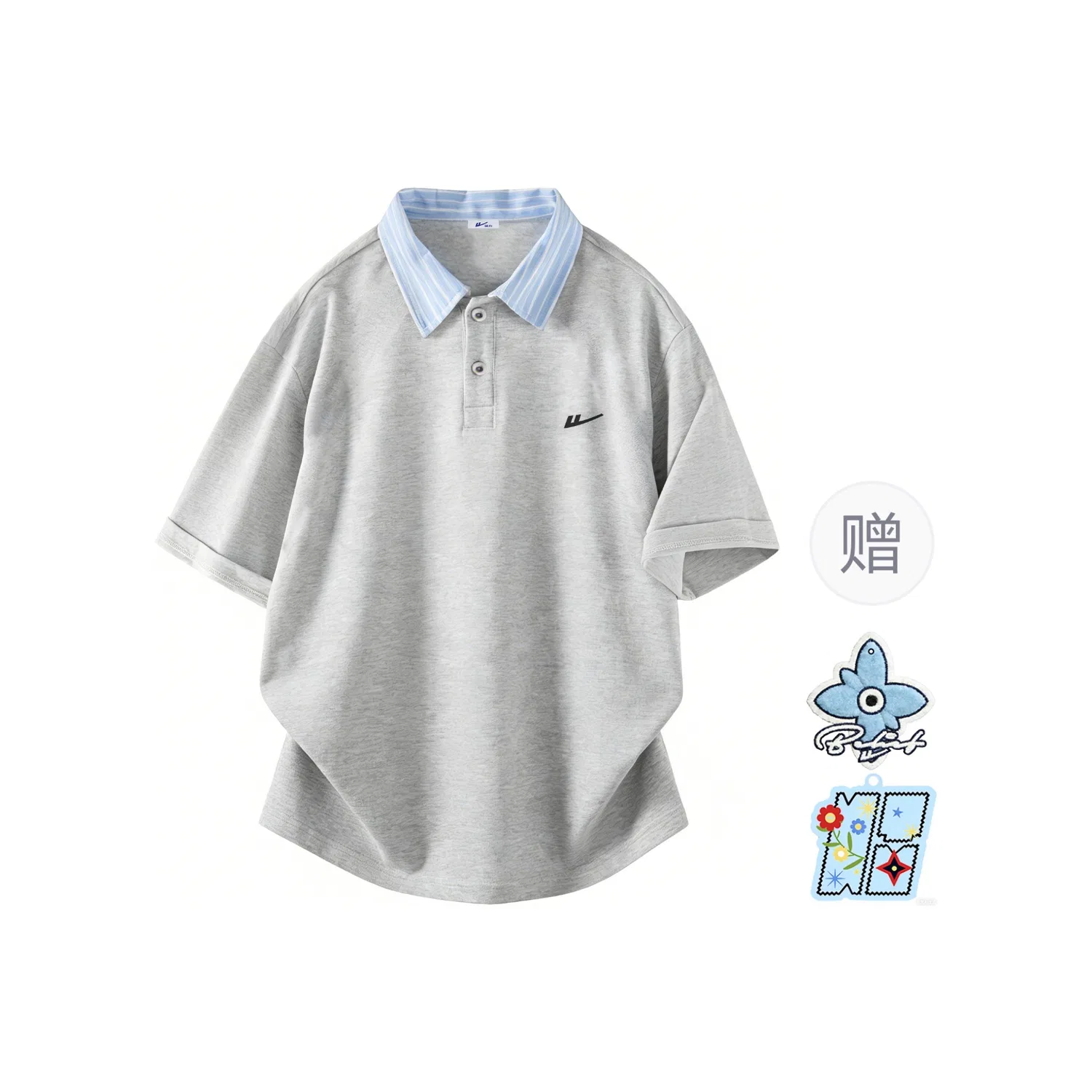 Детская футболка с коротким рукавом Unisex WARRIOR Light Gray