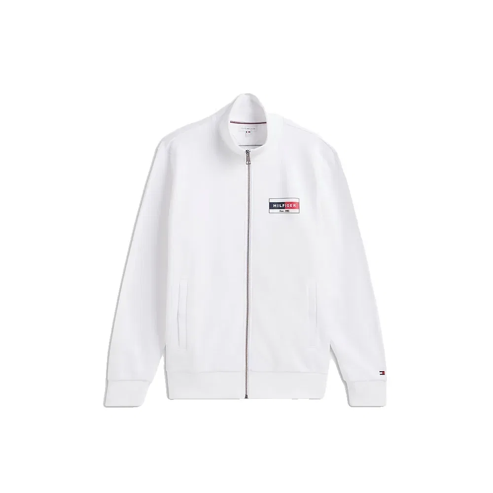Мужской свитшот с молнией Brand Love Small Flag Tommy hilfiger, White — фото 3