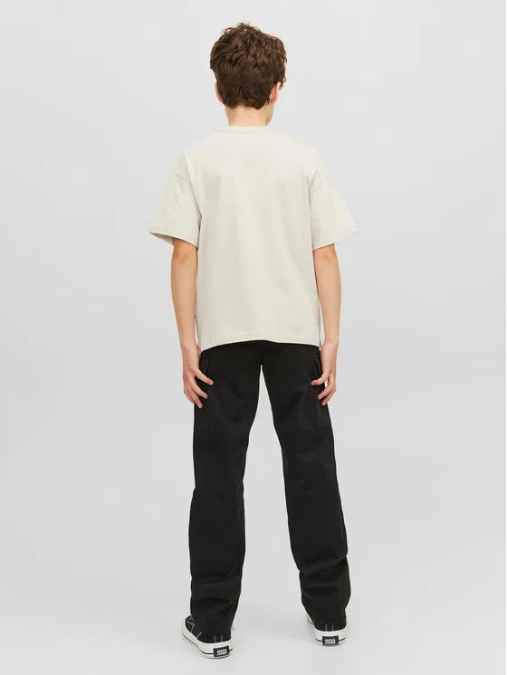 Футболка loose fit Vesterbro Jack & Jones Junior, бежевый — фото 3