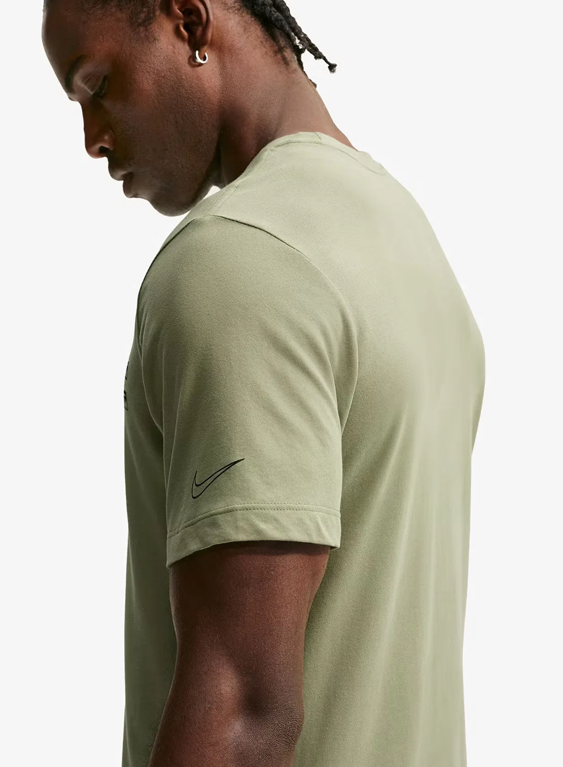 Футболка с принтом Nike, оливковый — фото 4
