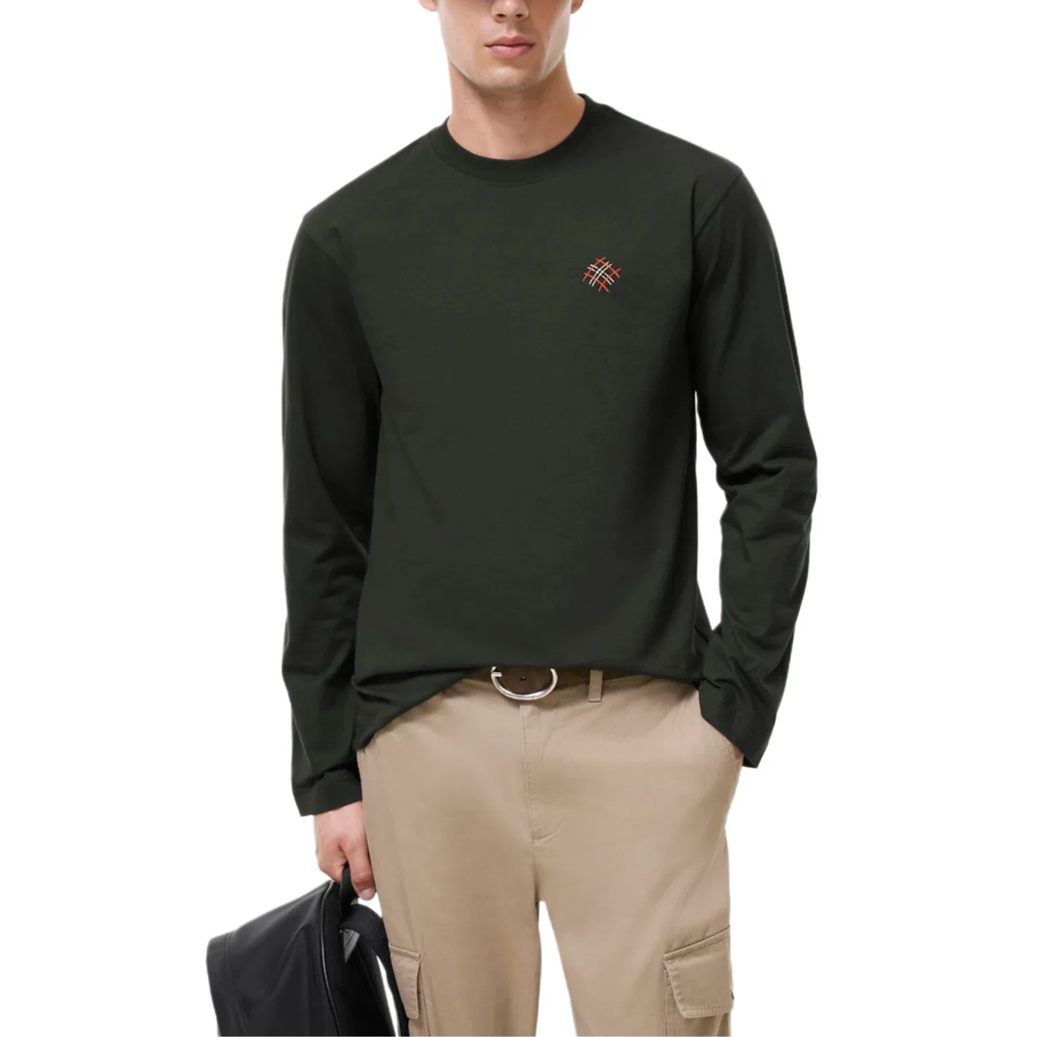 Мужская футболка с круглым вырезом Gray Green Burberry — фото 4