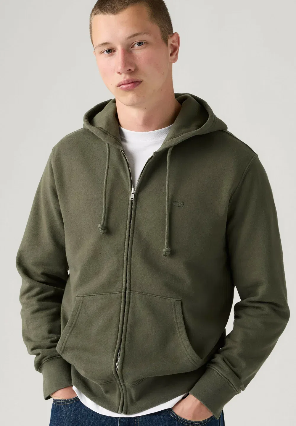 Толстовка на молнии Levi'S, Fog - Greens — фото 4