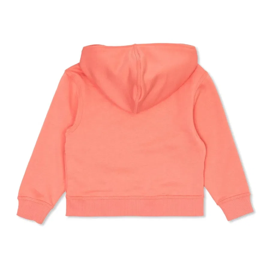 Детское худи на молнии с принтом Kids EKD Cotton Zip Hoodie Burberry, Pale Hibiscus — фото 2
