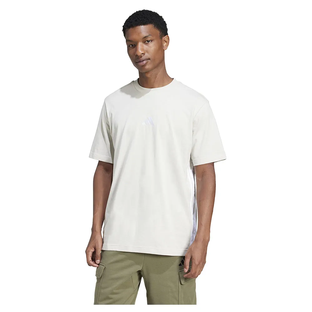 

Футболка с коротким рукавом adidas Essentials 3 Stripes Single Jersey, белый