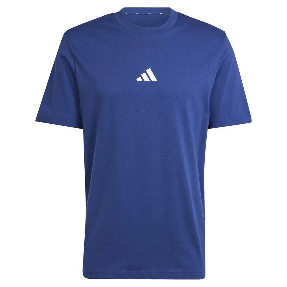 Футболка с коротким рукавом adidas Essentials Small Logo Single Jersey, синий — фото 3