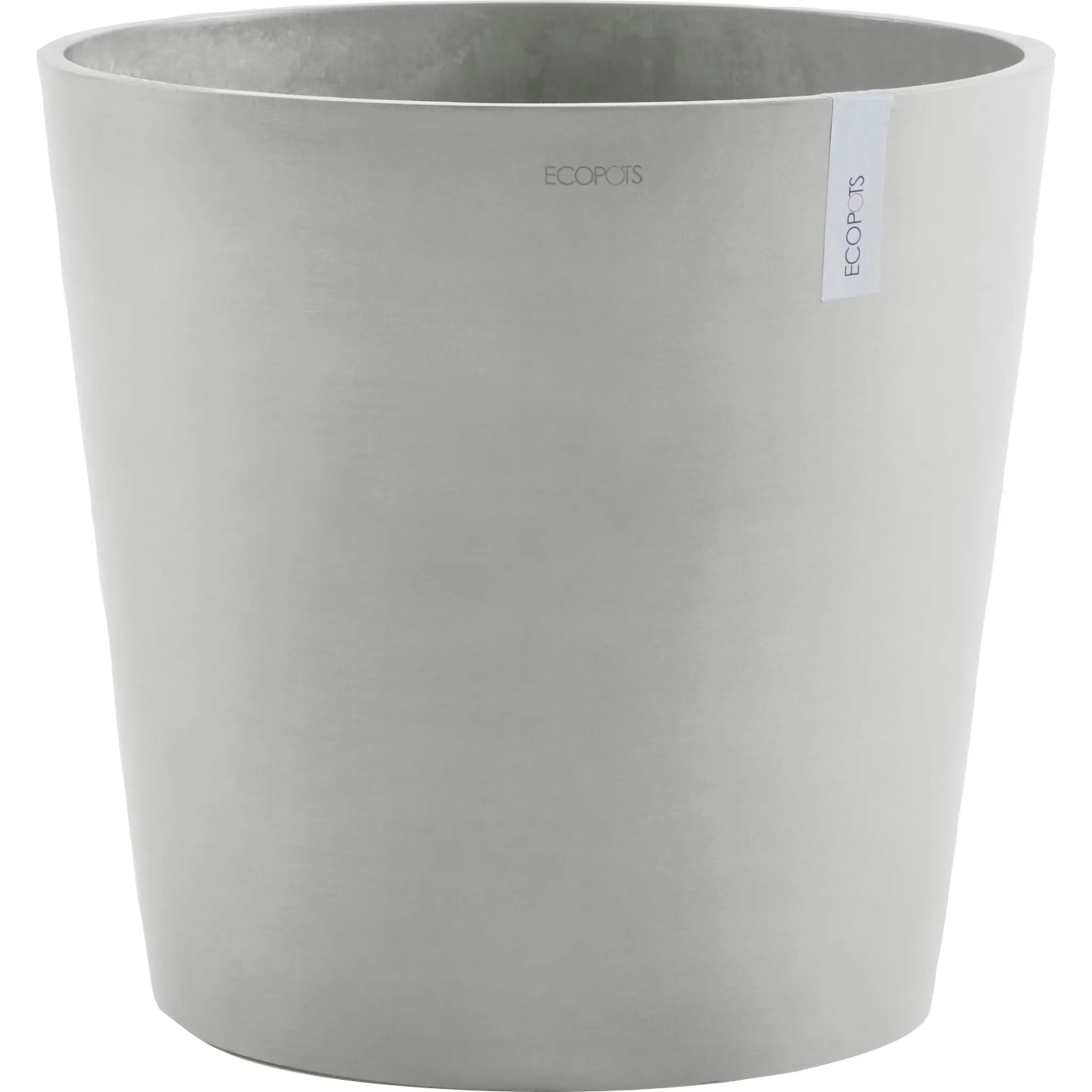 

Цветочный горшок ECOPOTS «AMSTERDAM White Grey», ШxГxВ: 50x50x43,8 см, с резервуаром для воды, белый/серый
