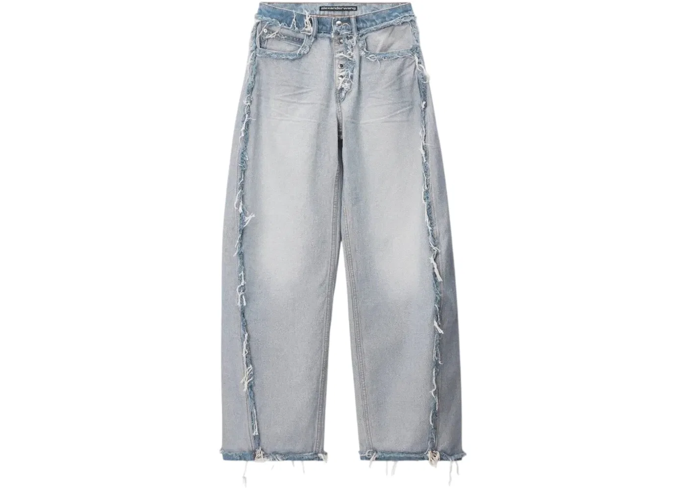 Женские джинсы с принтом Jean Alexander Wang, Inverted Bleach Blue