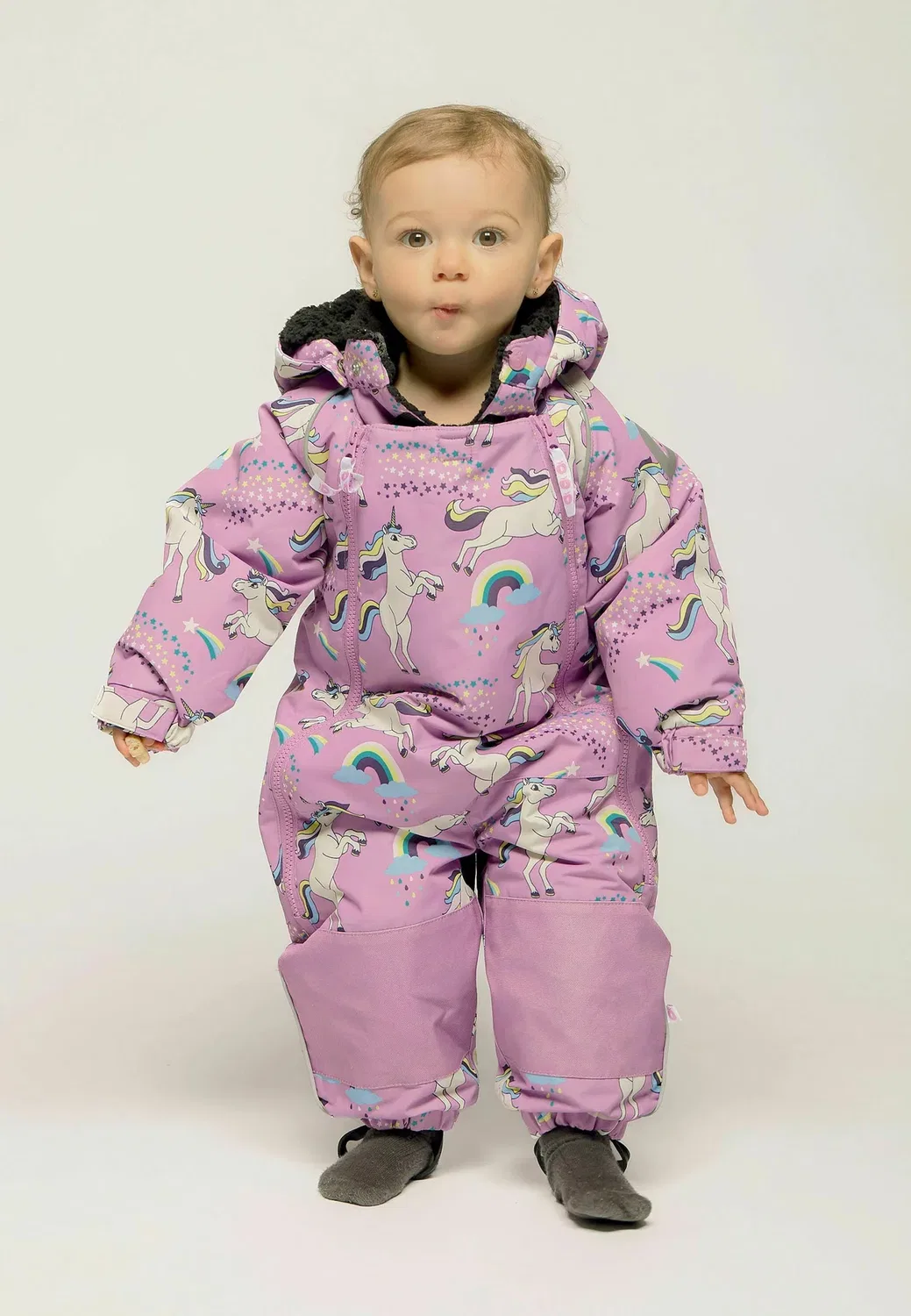263L13603 - зимний комбинезон Småfolk, Sweet Lilac