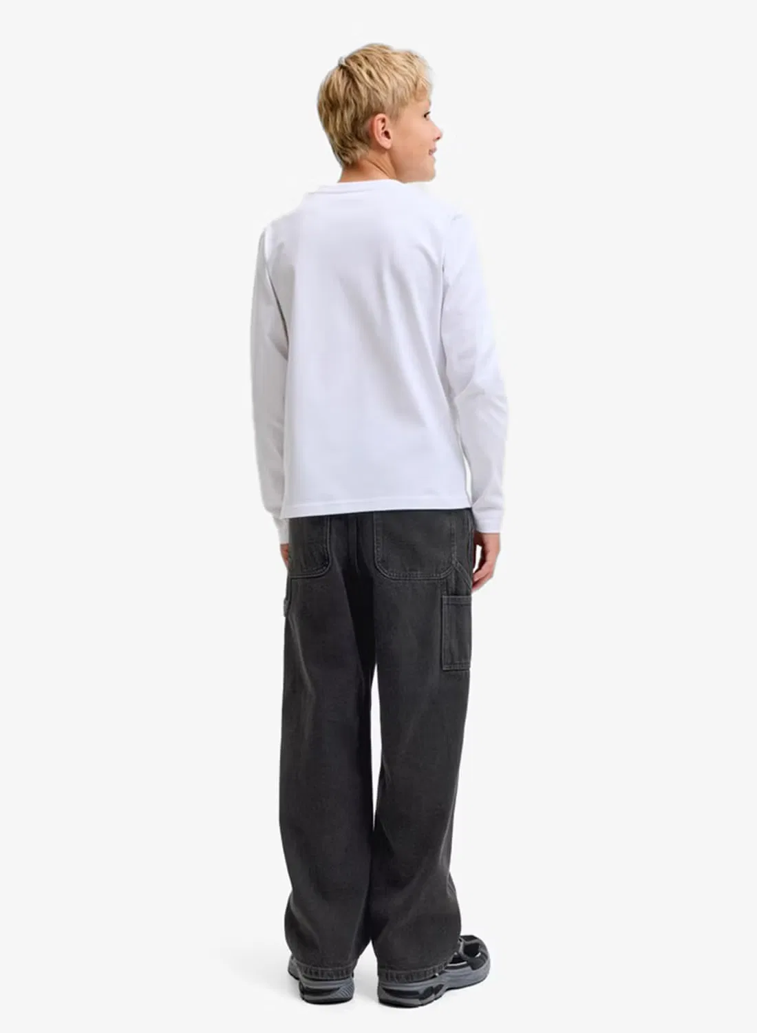Джинсы свободного кроя Youth relaxed fit Jack & Jones Junior, черный — фото 4