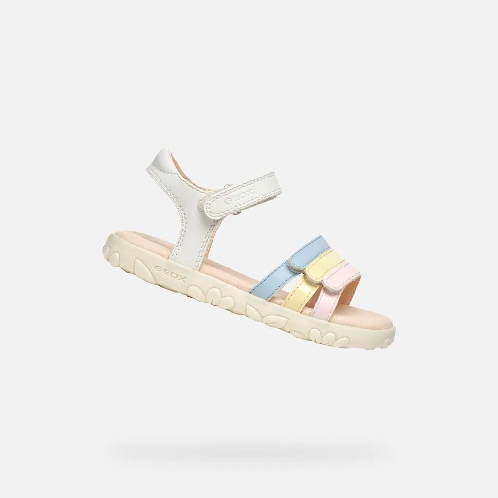 Детские сандалии Geox Haiti, Weiss Bunt