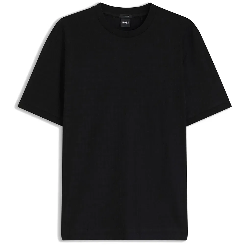 Мужская футболка с жаккардовым узором Thompson BOSS, Black