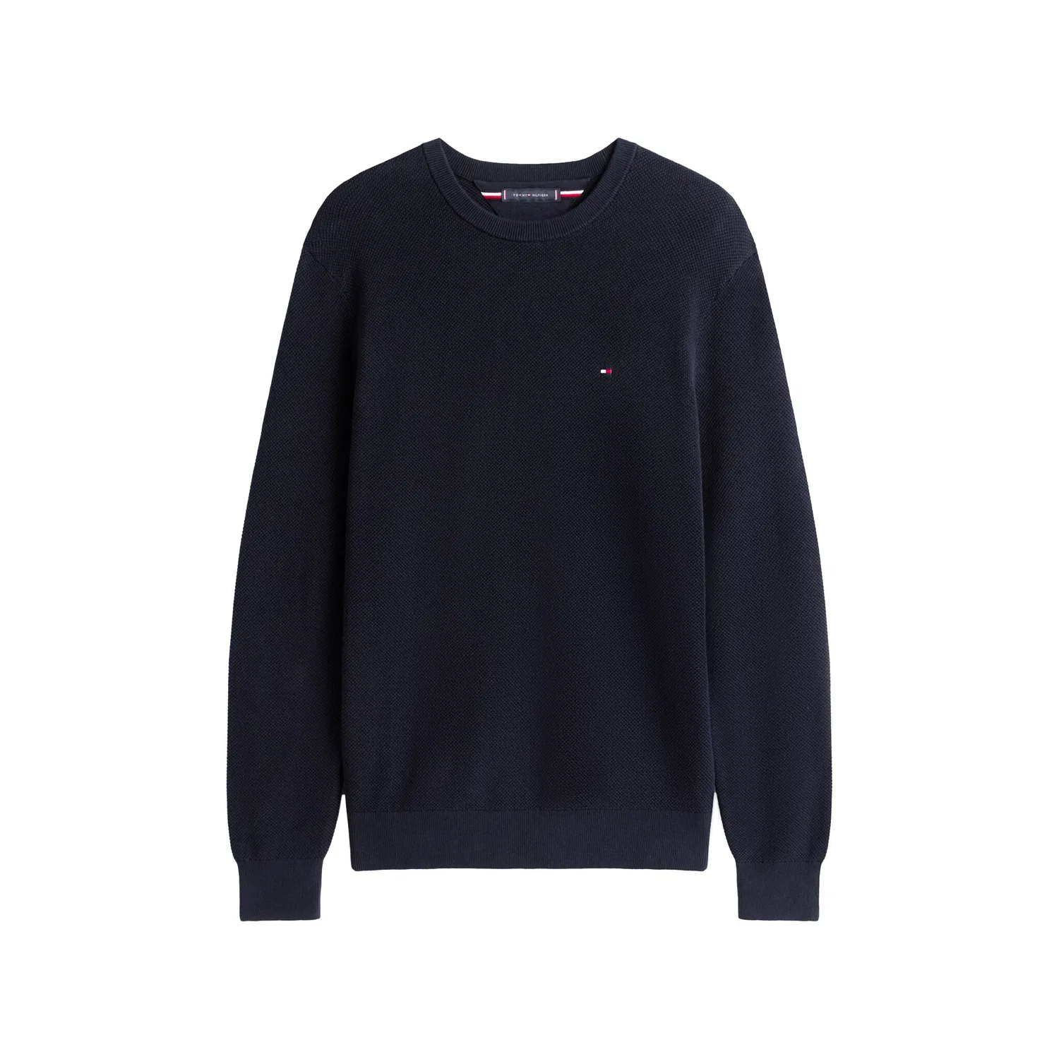 Мужской джемпер с круглым вырезом структурированный Tommy Hilfiger, Desert Sky — фото 4