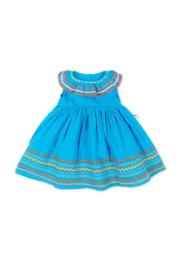 Платье льняное Day dress Stella Mccartney Kids, Light Blue, светло-голубой