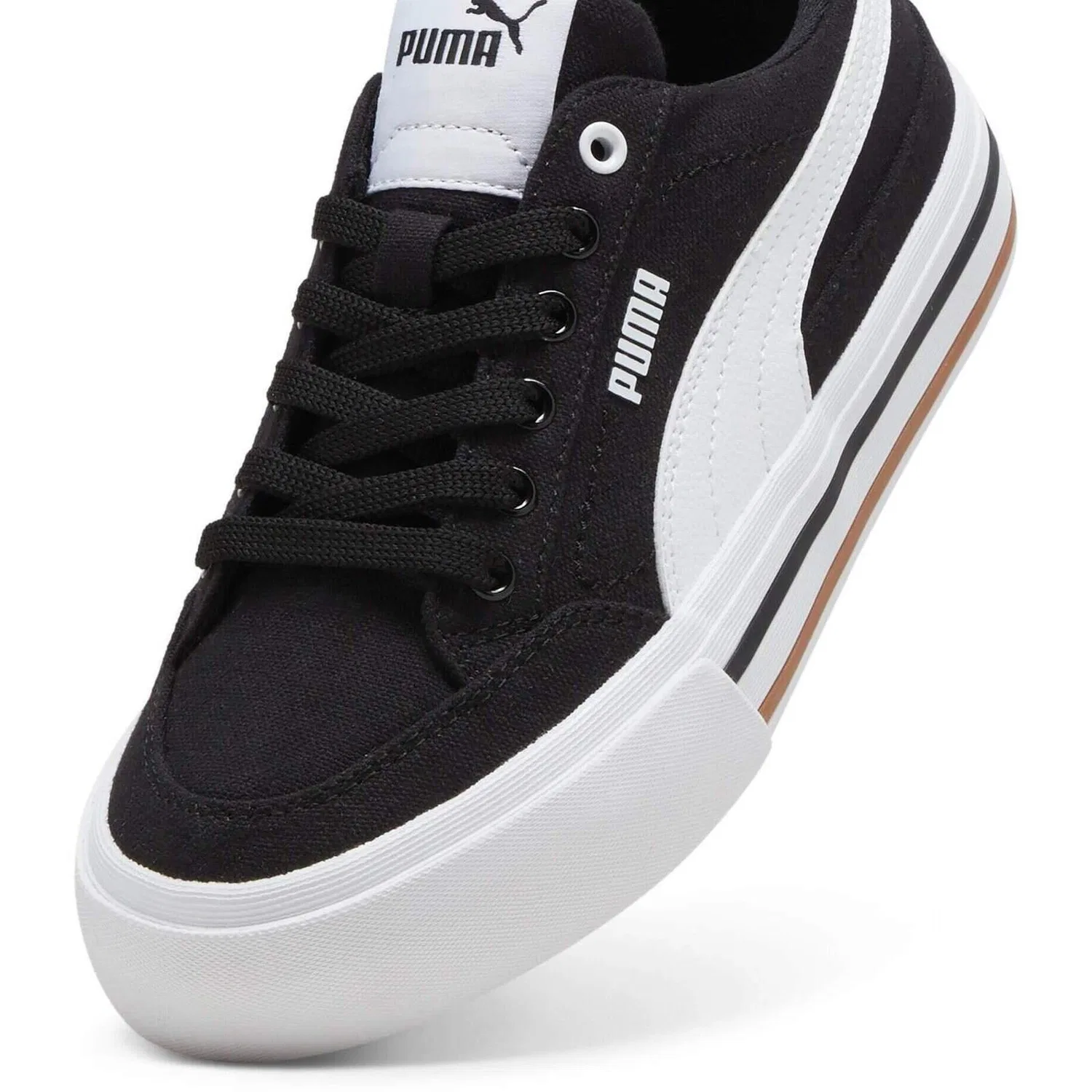 Детские кроссовки с классическим дизайном Court Classic Vulc Fs Jr Puma, Schwarz — фото 4