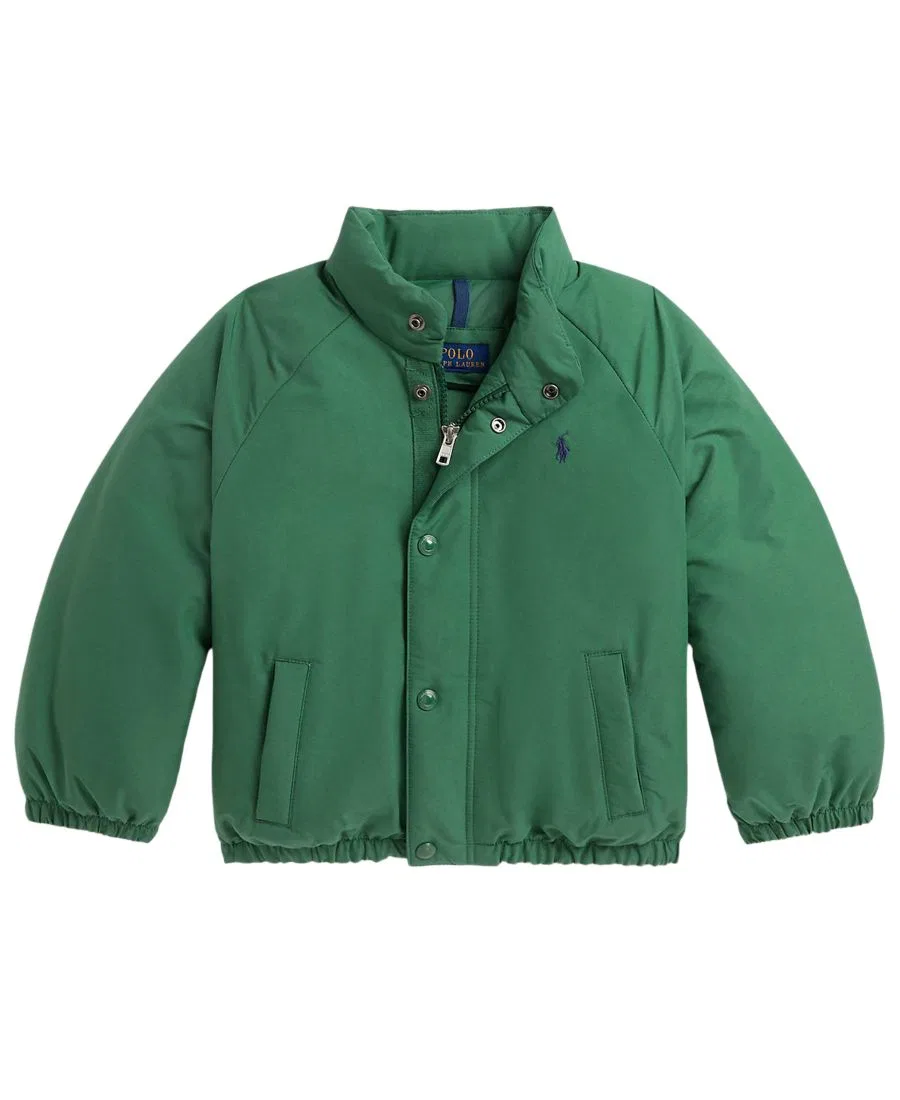 Детская куртка-пуховик с высоким воротником Polo Ralph Lauren, Verano Green