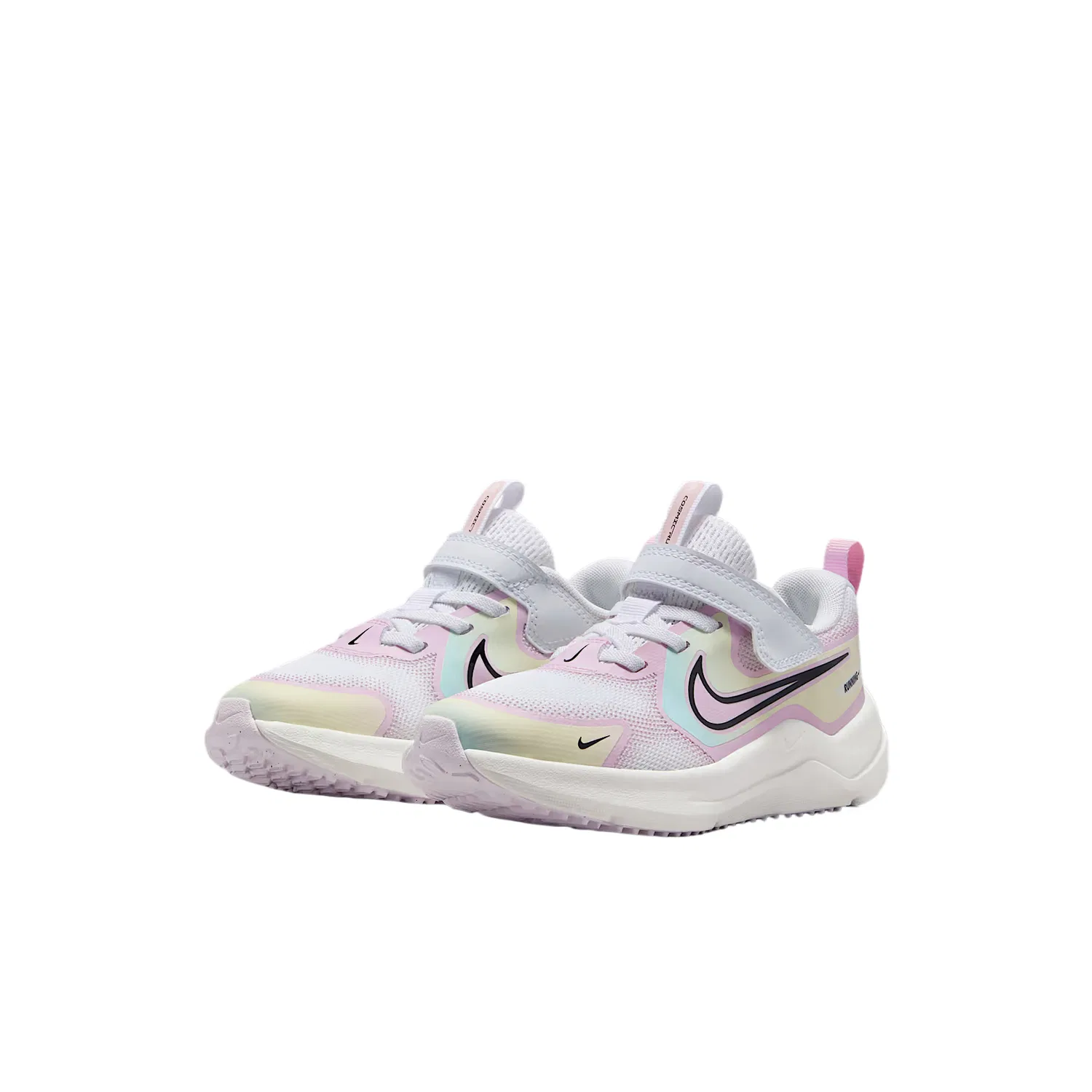 Детские беговые кроссовки Cosmic Runner Nike, White/Bleached Light Purple/Sail White/Black — фото 3