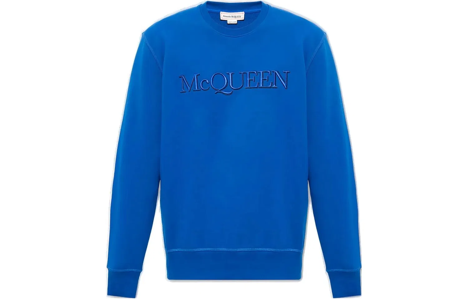 Мужской свитшот с логотипом Alexander McQueen, Blue