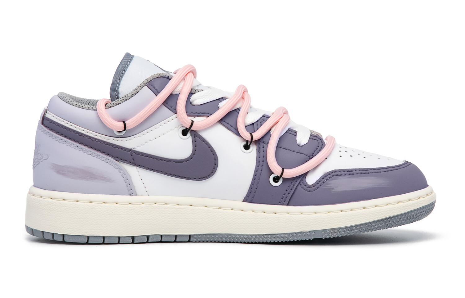 

Кроссовки Air JORDAN 1 Vintage Basketball Shoes Women's Low-Top Purple White