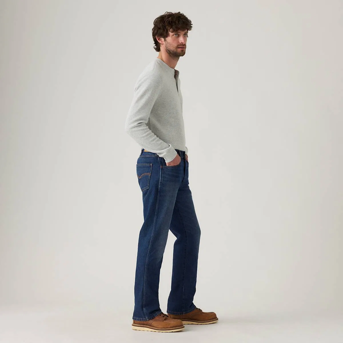 Джинсы 537 Western Bootcut для мужчин Levi's, Wow Have Fun - Dark Wash — фото 3